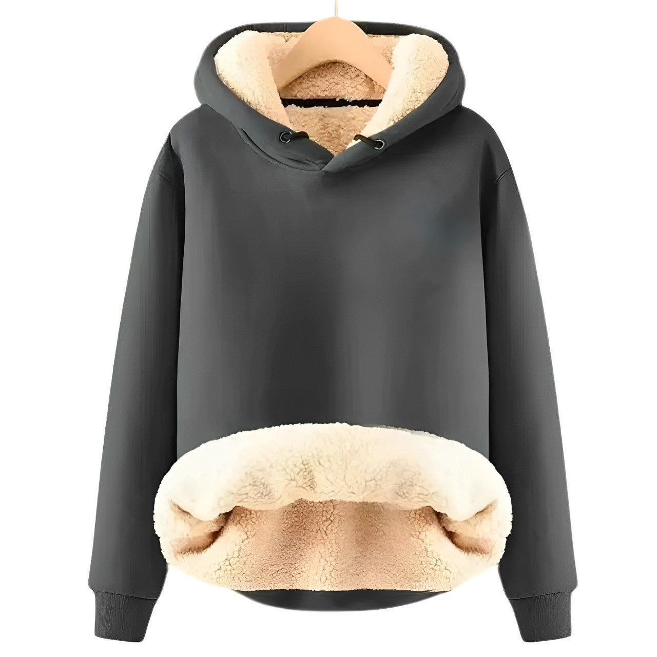 Mila - Kuschelige Sherpa Fleece Kapuzenjacke für Frauen