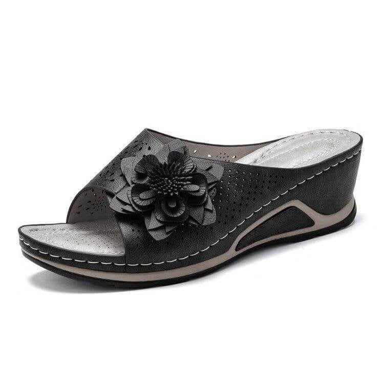 Renata® | Orthopädische Sandalen aus weichem Leder mit Fußgewölbestütze