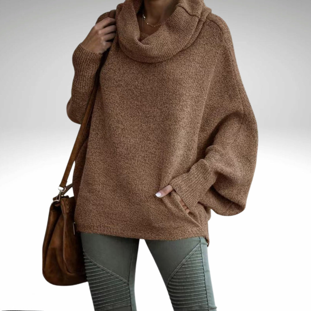Evelyn - Oversize-Rollkragenpullover Warm für Frauen
