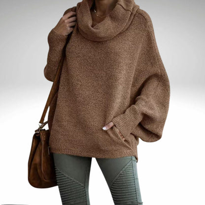Evelyn - Oversize-Rollkragenpullover Warm für Frauen