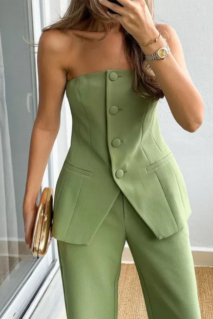 Elena | Damen Tube Top & Hose Set