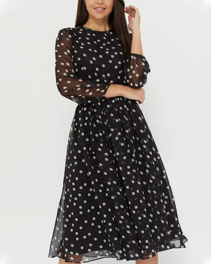 Shanie - Elegantes Kleid mit Tupfen