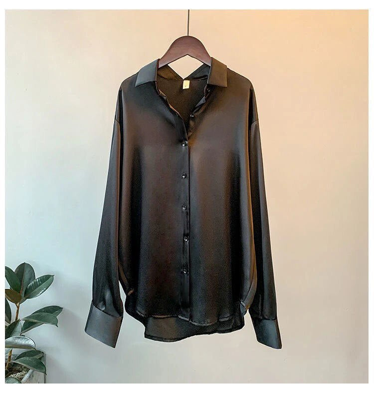 Satinbluse für Frauen