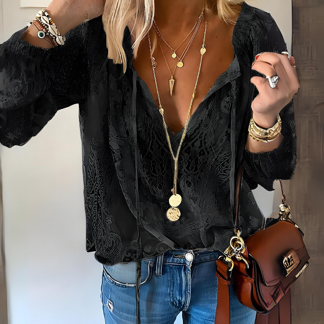 Gehäkelte Boho-Bluse für Frauen