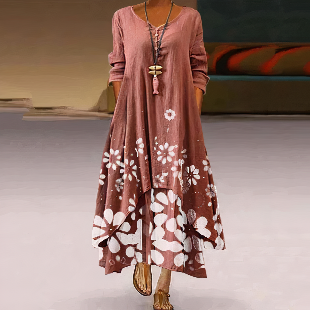 Eloria – Elegantes Baumwollkleid