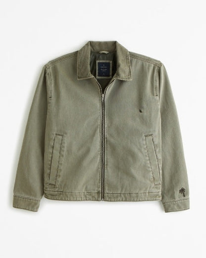 Kurze Arbeitsjacke mit Reißverschluss