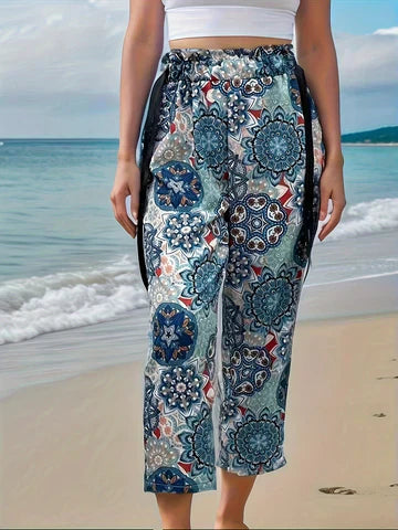 Boho-Hose mit elastischem Bund