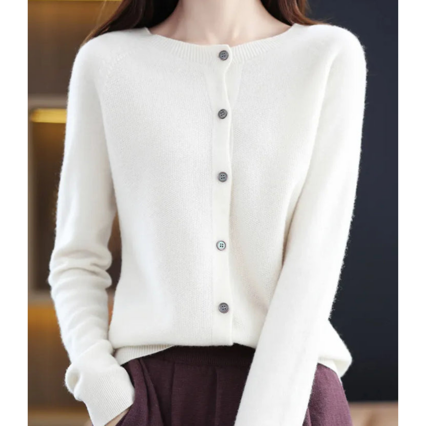 Fay | Elegante und bequeme Damenstrickjacke aus Merinowolle