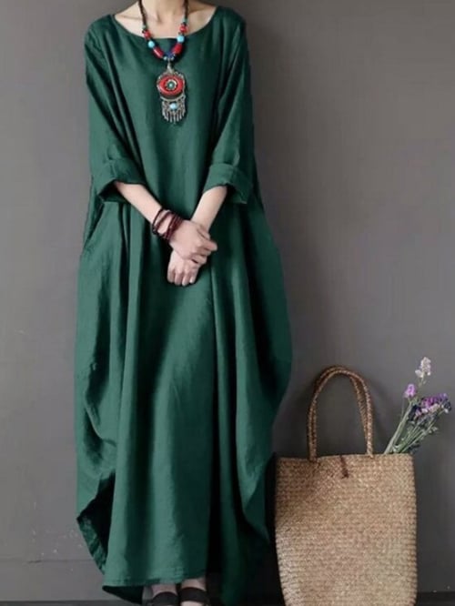 Damenkleid in lockerer Passform in Übergröße