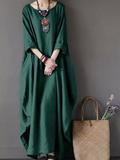 Damenkleid in lockerer Passform in Übergröße