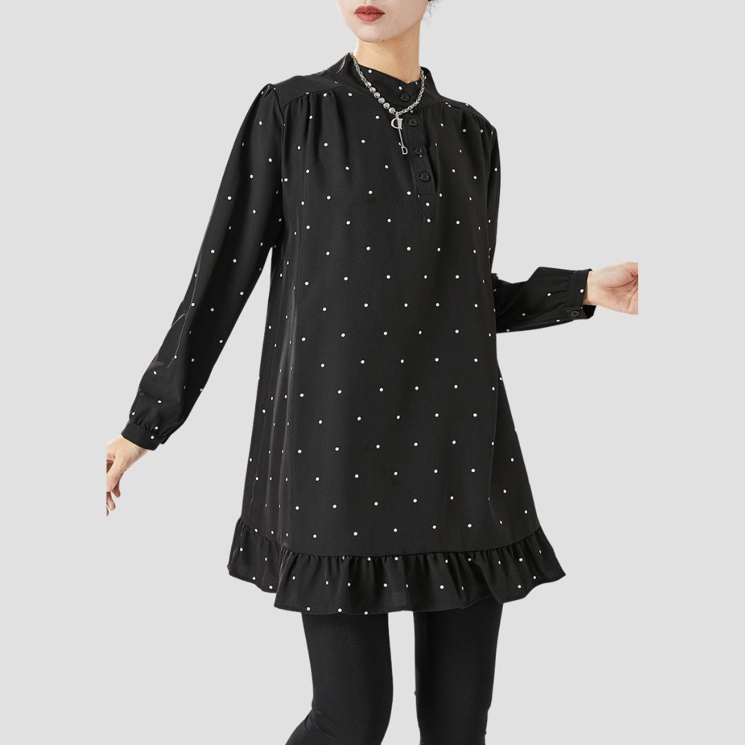 Tere - Elegante Bluse mit Punkten