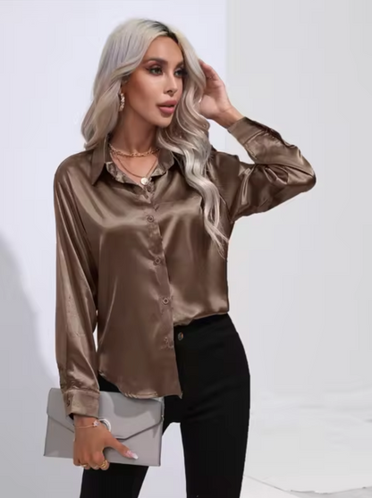 Eline | Luxus-Bluse mit langen Ärmeln