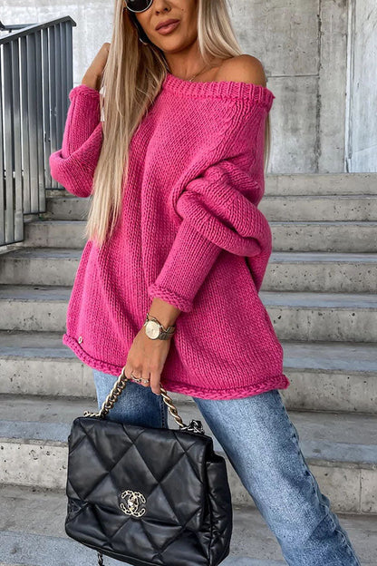 Amaya | Bequemer Damenpullover mit weitem Kragen für einen lässigen und schicken Look
