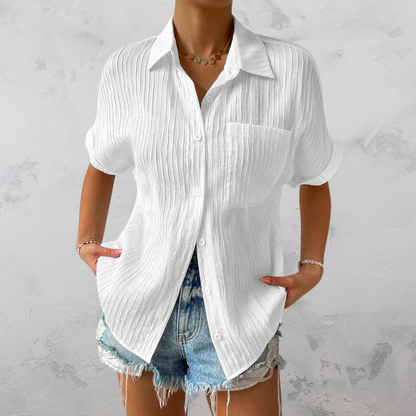 Fay | Legere leichte Bluse mit Knopfverschluss für Frauen