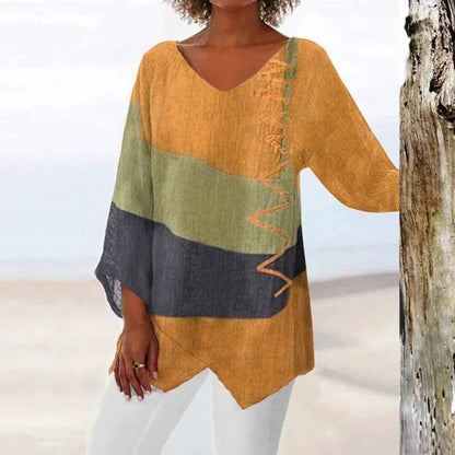 Femke | Trendy Tricolour Top für einen modischen Look