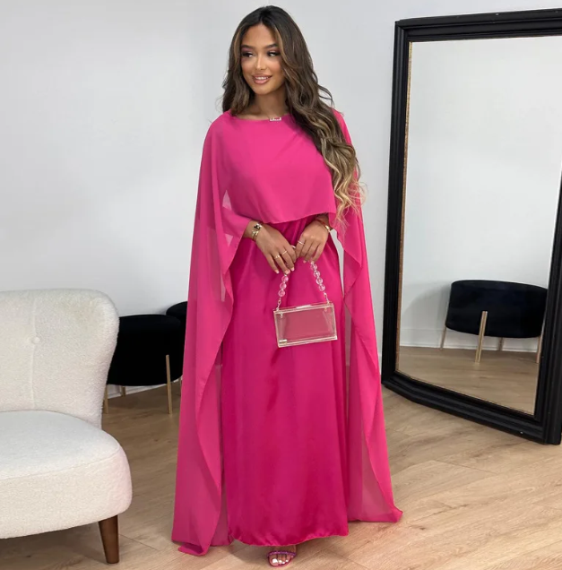 Ariana - Lange Satinkleider für Frauen