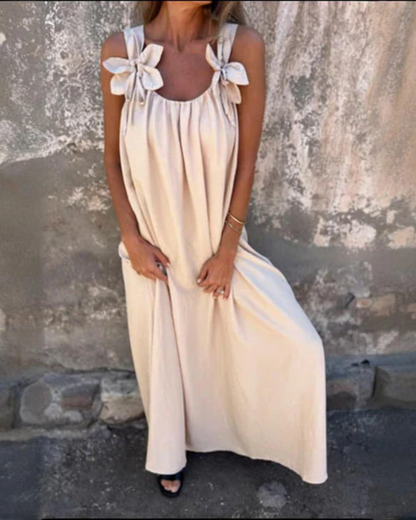 Langes Blumenkleid