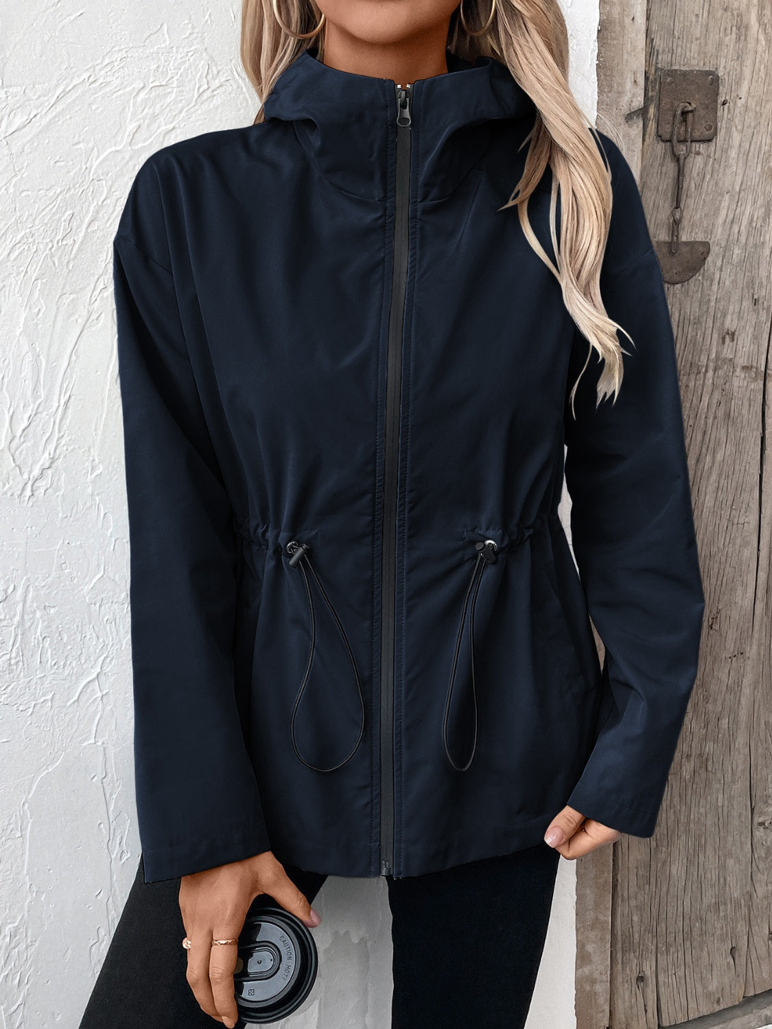 Harper - Kapuzenjacke mit Kordelzug und Reißverschluss für Frauen