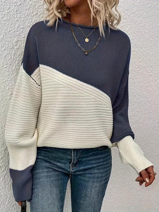 Oranyth™ | Sweater aus eleganter zweifarbiger Maschenware