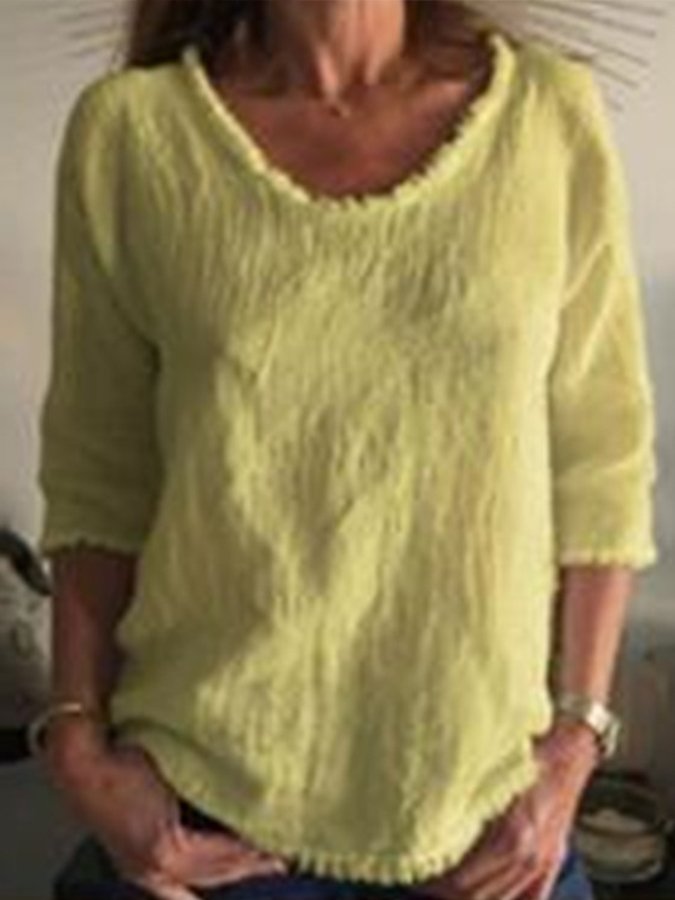 VALERIE | Entspanntes Leinenoberteil