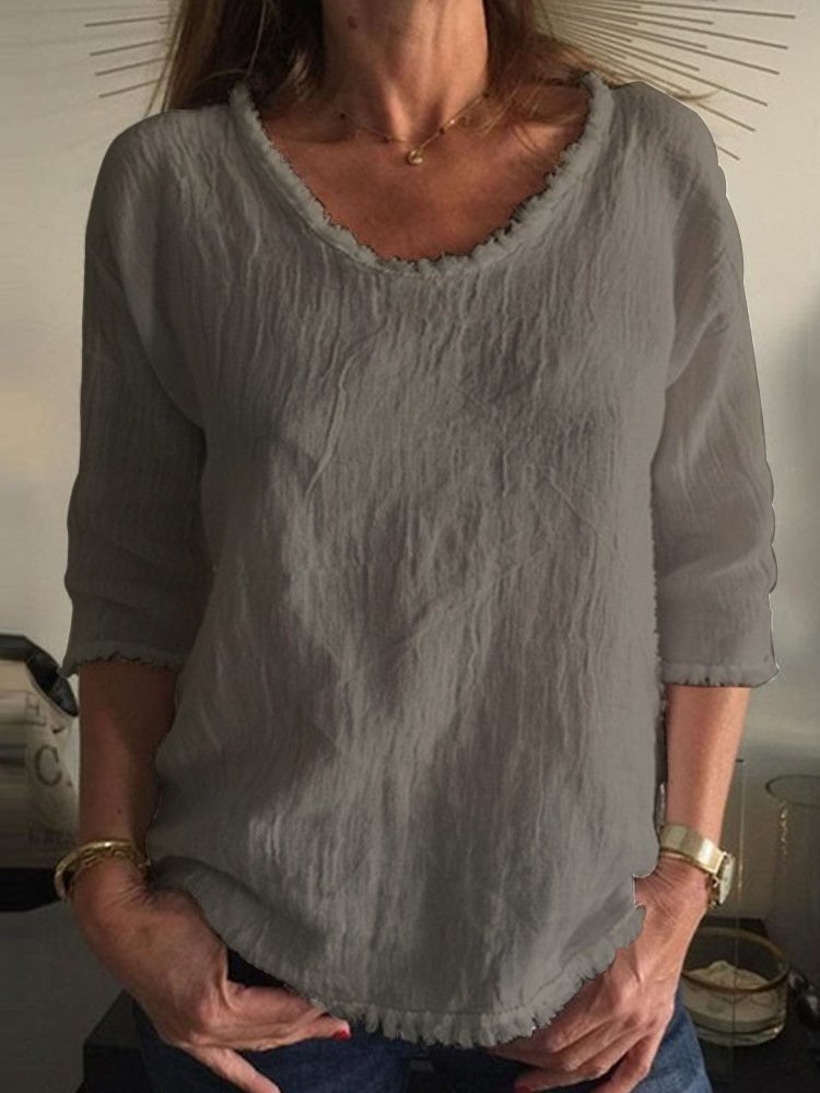 VALERIE | Entspanntes Leinenoberteil