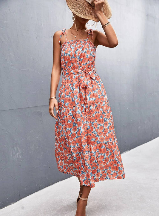 Bohème langes Kleid