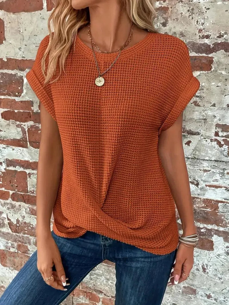 Strick-T-Shirt - Lässig - Atmungsactivees Material - Perfekt für jeden Tag