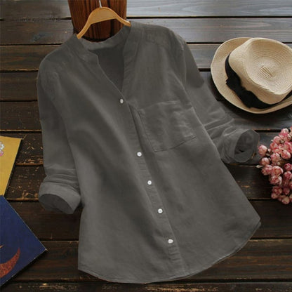 Sassa Shirt | Langarm Leinenhemd