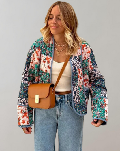 Perla - Lässige bedruckte Softjacke