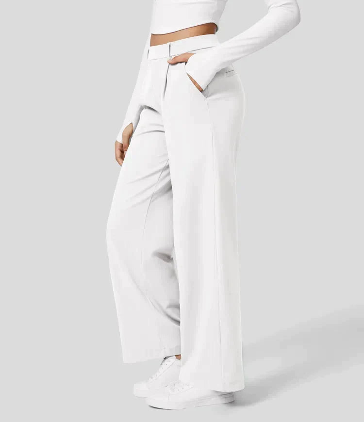 Dorothy - Stretch-Hose mit hoher Taille und geradem Bein für Frauen