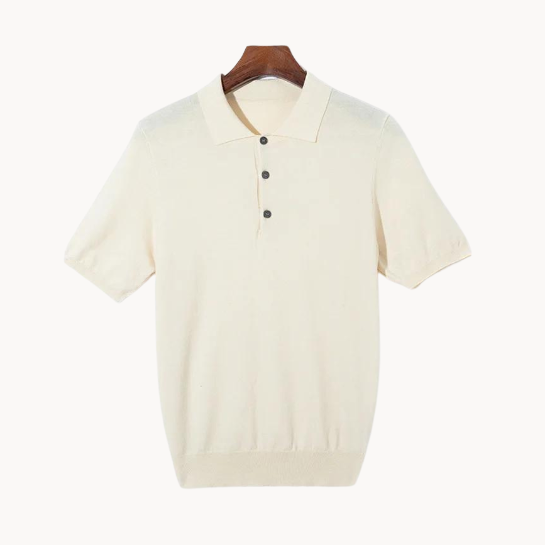 Adam | Luxus-Poloshirt aus Merinowolle