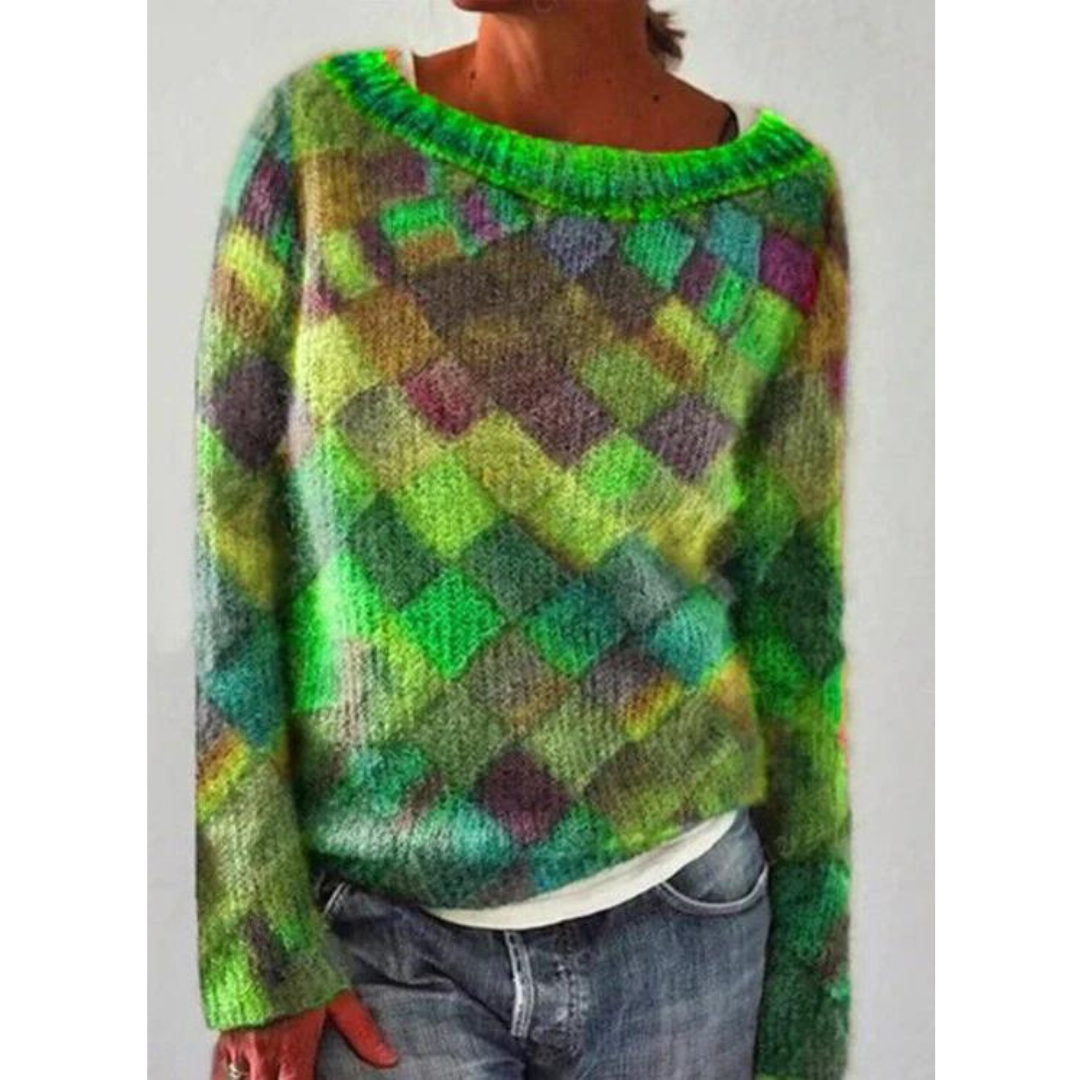 Warmer Winter-Strickpullover für Frauen