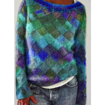 Warmer Winter-Strickpullover für Frauen