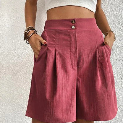 Shorts für Damen - modisch - hohe Taille, leicht, atmungsactive - ideal für den Sommer