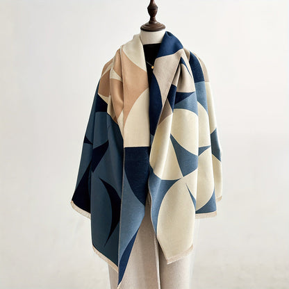 Aelvoria™ | Warmer Schal mit geometrischem Muster