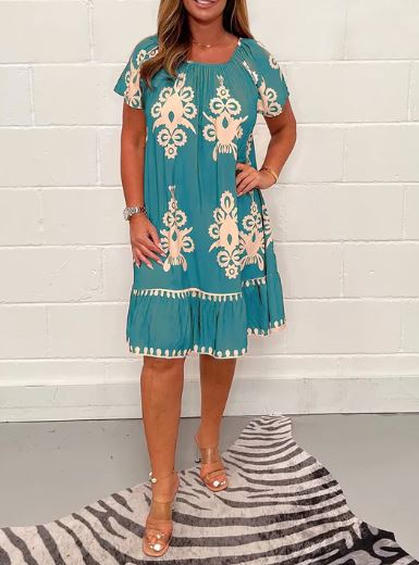 Mirellam - Kleid mit geometrischem Muster