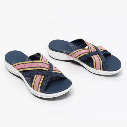 Valentina® | Damen Plateausandalen mit Gummizug