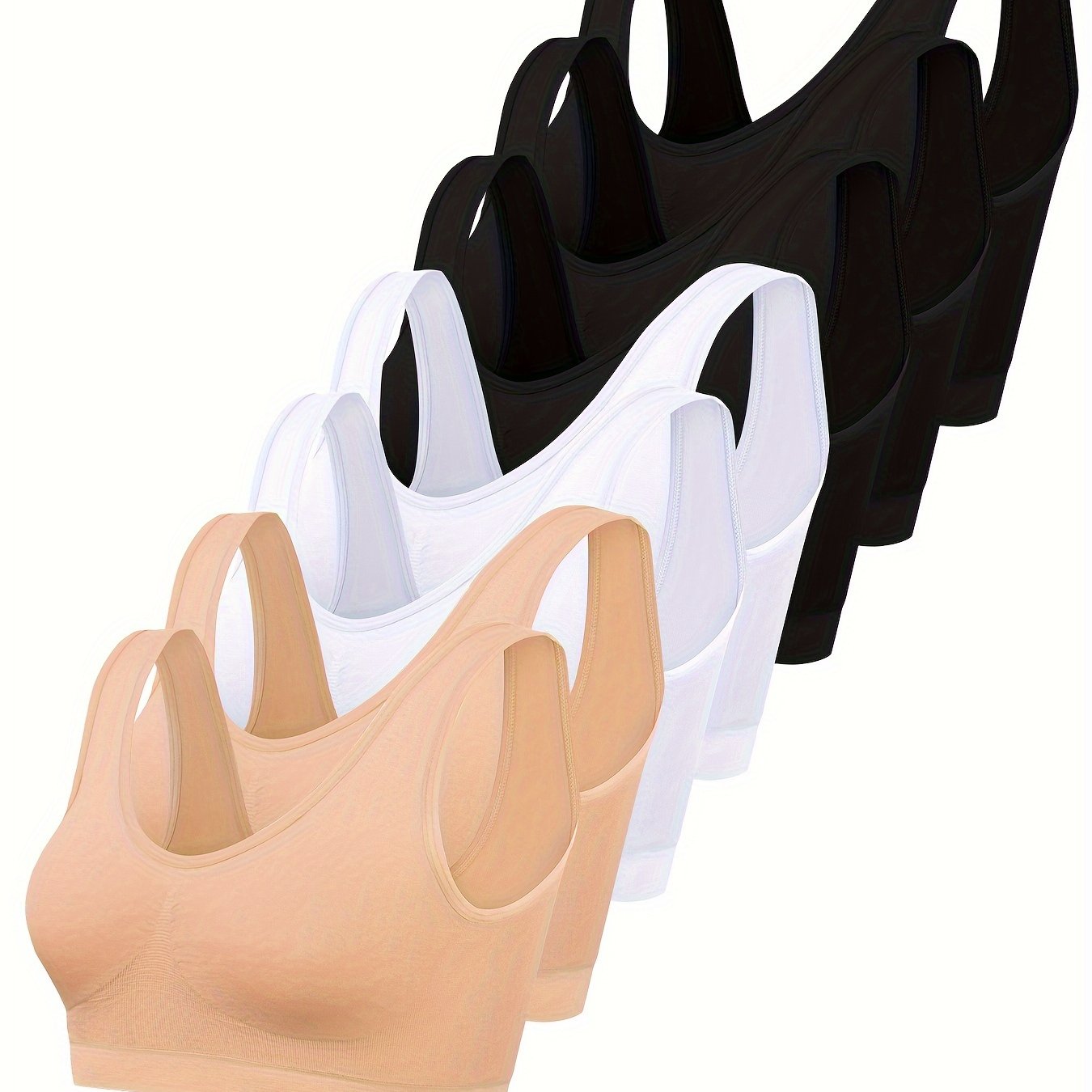 Eline | 7-teiliges Set aus nahtlosen Sport-BHs