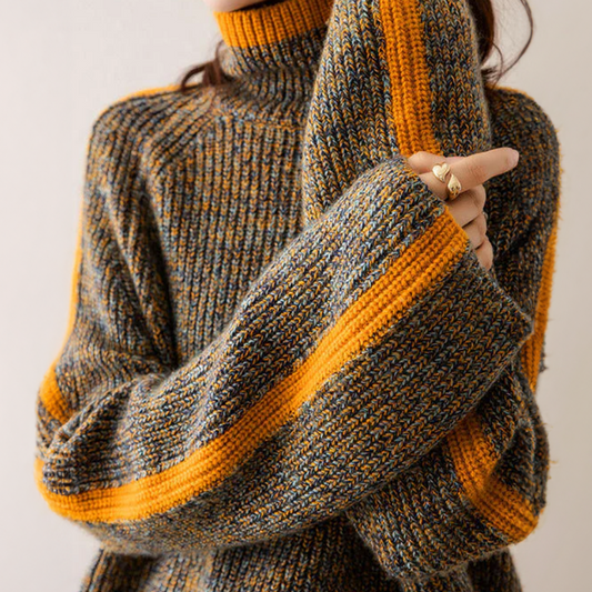 Warme Strickpullover für Frauen