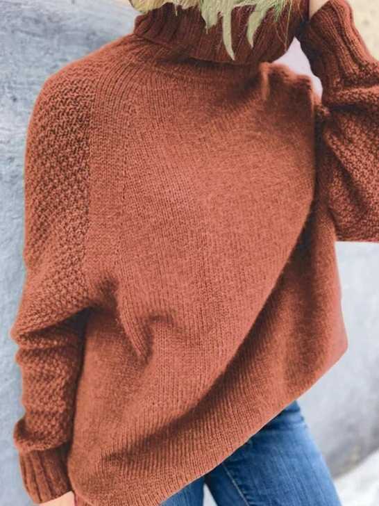 Ruby - Chic gestrickter Rollkragenpullover für den Herbst für Frauen