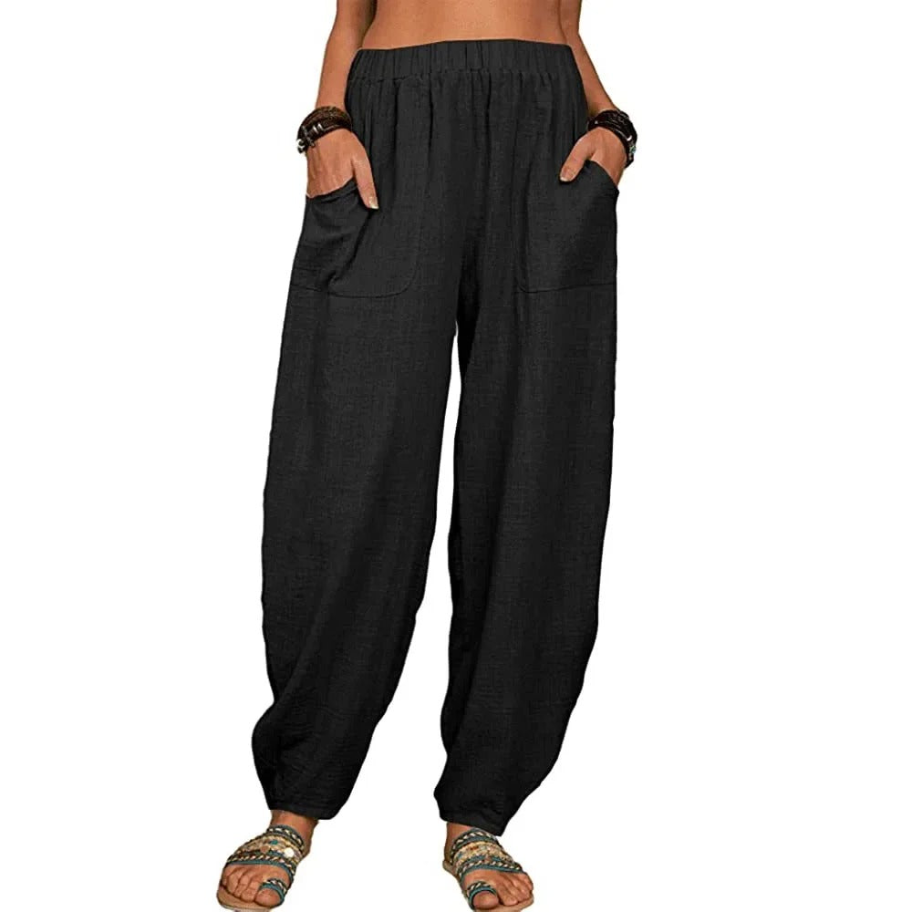 Clémence - Hose aus Leinen Airy