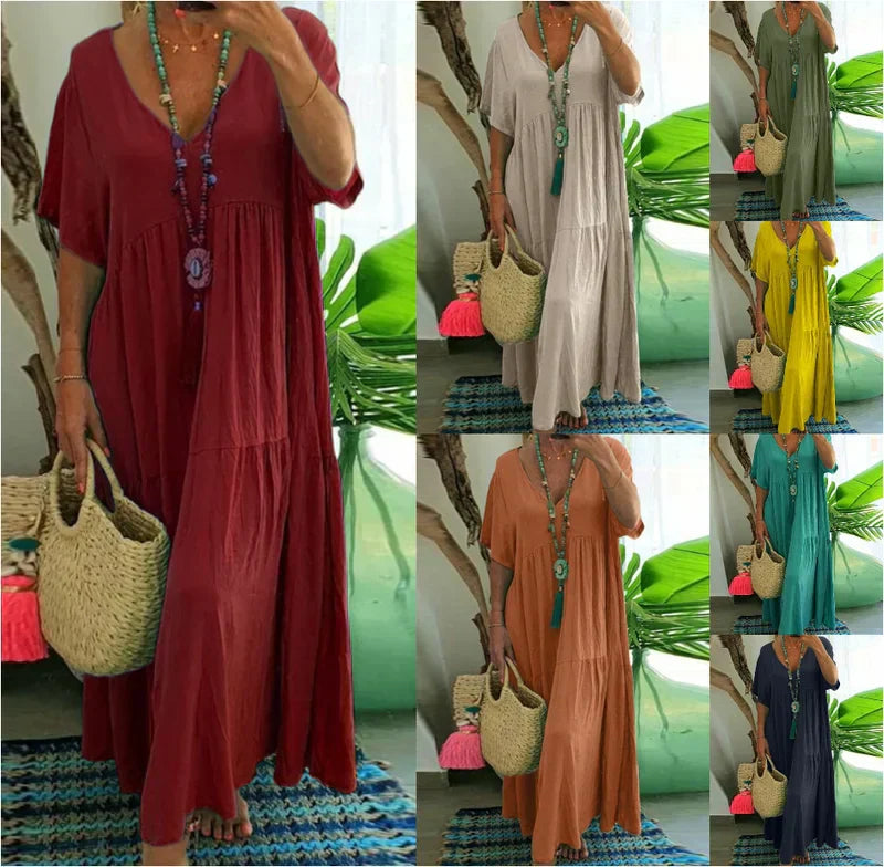 Damen-Freizeitkleid in Überlänge