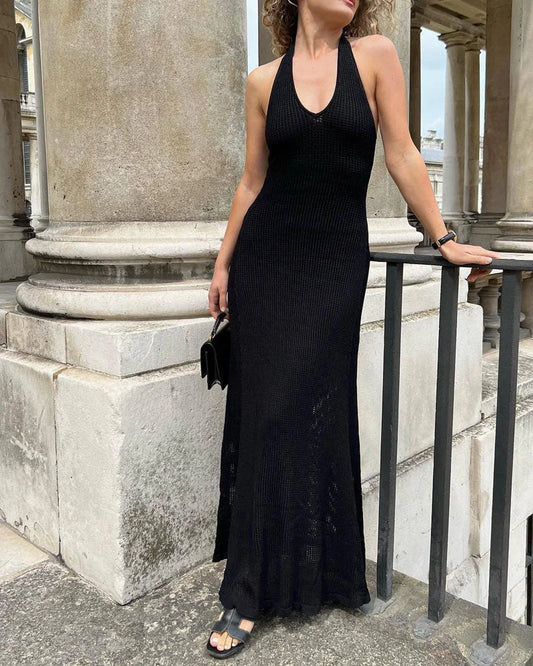 Dolette - Sexy langes Strickkleid