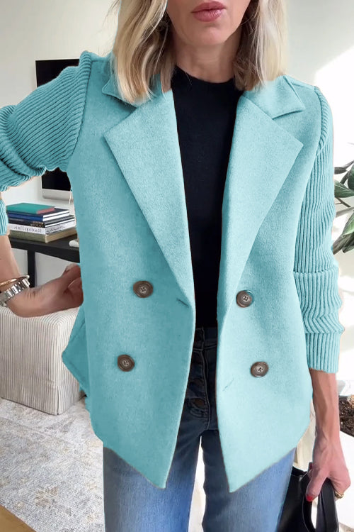 Elvora™ | Eleganter Blazer mit kontrastierenden Ärmeln