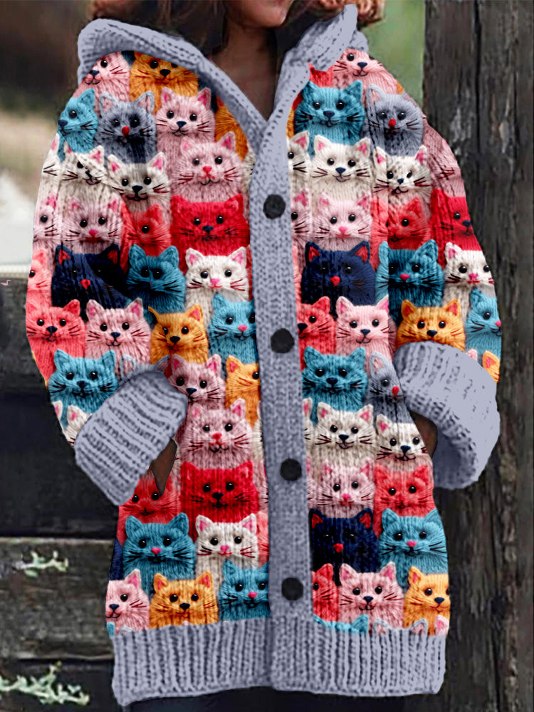 Nestle™ | Kuschelige Strickjacke mit Kapuze