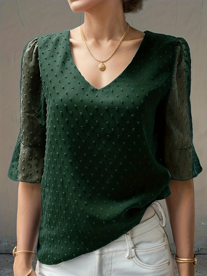 Faye - Lockere Chiffonbluse
