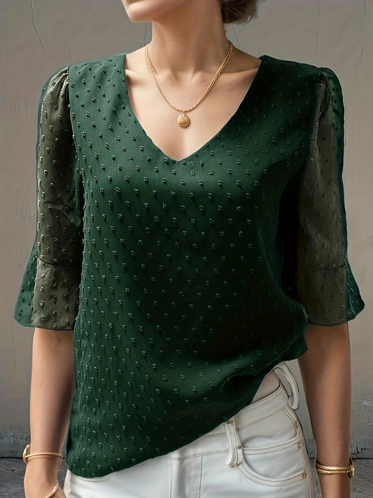 Faye - Lockere Chiffonbluse
