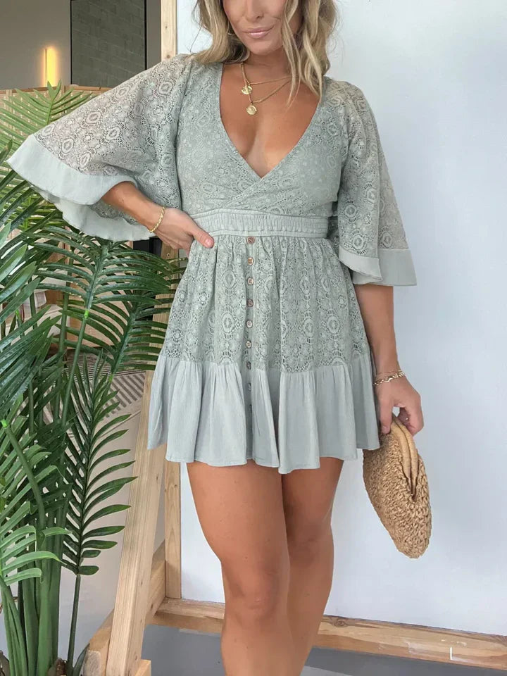 Brittany - Spielkleid für Frauen aus Spitze und Häkelspitze