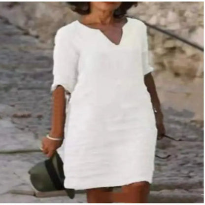 Damenkleid mit V-Ausschnitt