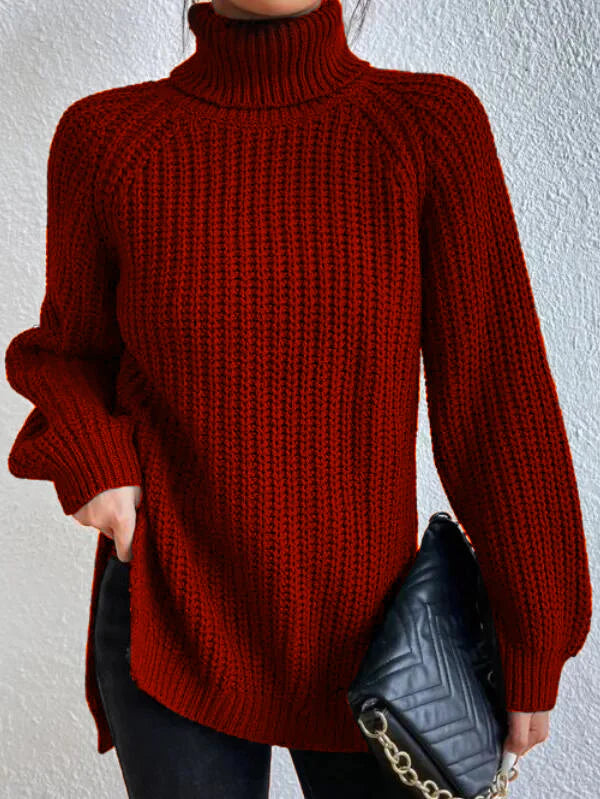 Warmer Damen-Rollkragenpullover